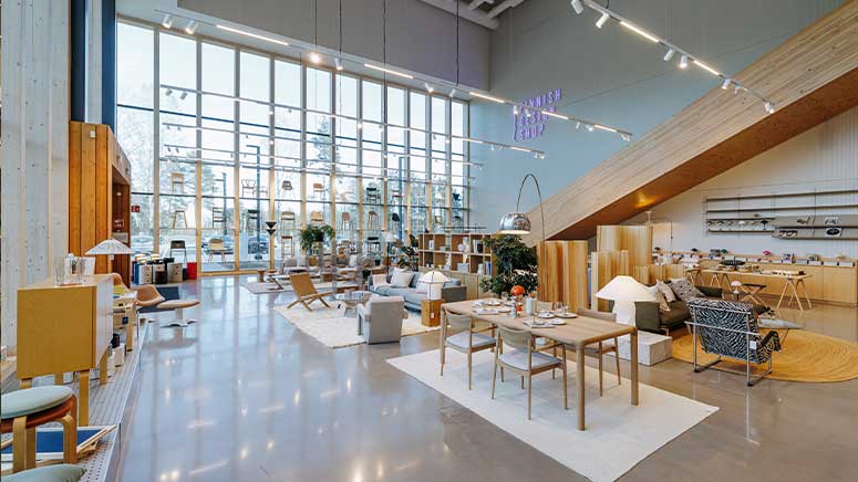 Finnish Design Shops showroom.